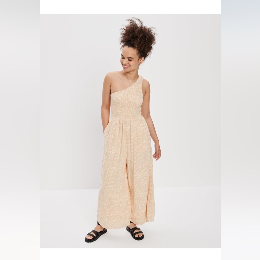 American Eagle smocked jumpsuit, XS petite